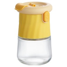 SUNORO 二合一兩用定量鹽瓶調味罐 黃色, 1個, 250ml