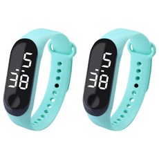 루네타 귀여운 미니 스포츠시계, 민트그린, 2개