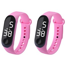 루네타 귀여운 미니 스포츠시계, 핑크, 2개