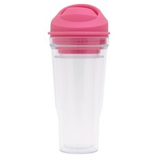 bebehome 居家生活 麥片牛奶杯 沙拉杯 乾濕分離早餐杯, 可愛粉, 1個