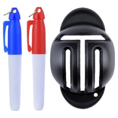 PGM Golf 高爾夫球劃線器/畫球器 + 紅色劃線筆 + 藍色劃線筆 PG166, T型畫線器, 1個