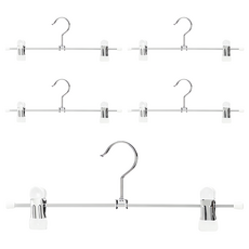 SHIMOYAMA 伸縮夾掛式無痕防滑裙褲架, 混和顏色, 5個