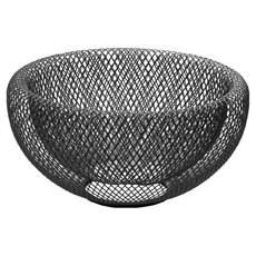 Philippi Mesh網紋鏤空水果籃, 黑色, 1個