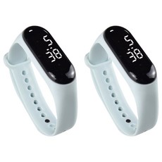 루네타 귀여운 미니 스포츠시계, 스카이블루, 2개