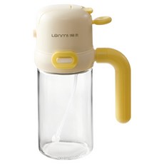 Lanmi 懶米 噴倒兩用油壺 米黃色, 1個, 450ml