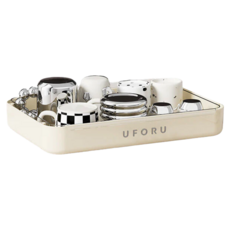 UFORU 收納置物架單層 ZW-176-002, 奶油白