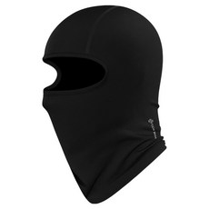 TECH SKIN Flexfit 全罩式冬季防寒高爾夫巴拉克拉瓦頭套保暖套, 黑色, 1個