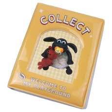 小卡冊 活頁夾 明信片 收藏冊, 黃色, 18張