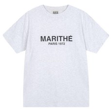MaritheFrancoisGirbaud 男女通用 REGULAR LOGO TEE, 淺暖灰色