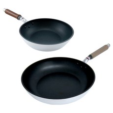 hokua 北陸 SenLen 洗鍊輕量級不沾雙鍋2件組 日本製, 銀色, 1套, 平底鍋 28cm + 20cm