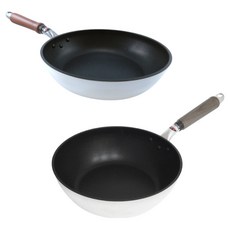 hokua 北陸 SenLen 洗鍊輕量級不沾雙鍋2件組 日本製, 銀色, 1套, 湯鍋 24cm + 平底鍋 24cm