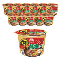 오뚜기 열려라 참깨라면 용기 110g, 12개