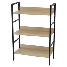 에넥스 벨로체 다용도 선반 3단, 블랙 + 우드