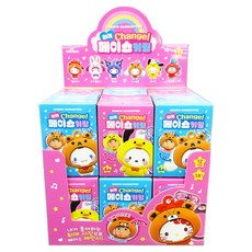 PINK MANGO 三麗鷗最愛變臉鑰匙圈 50 x 50 mm, 12個, 隨機出貨