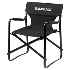BLACKDOG 디렉터스X 접이식 캠핑의자 BD124, 블랙, 1개