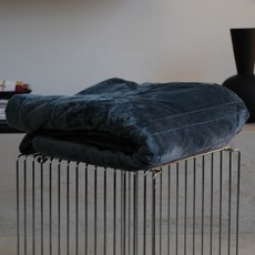 Ilwoul 日月 Ondam 天堂絲絨碳纖維溫熱毯, 140 x 160 cm, 舒適藍