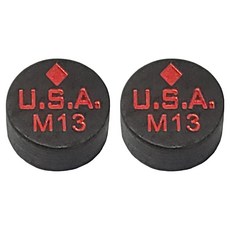 Diamond USA13 撞球皮頭 M, 2個, 黑色
