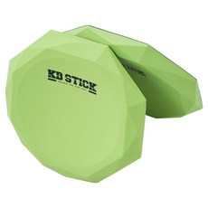 케이비스틱 피트니스 팔꿈치 무릎보호 쿠션패드 2p, 1개, 형광옐로우