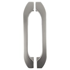 G+居家 重型門鋁合金滑動門把手 弧型, 霧銀色, 2個