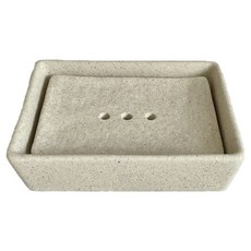Bacogel 高級陶瓷雙層肥皂盒, 淺米色, 1個