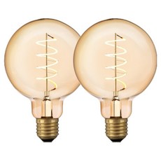 cityo LED 復古彈簧燈 G95, 燈泡色, 2個