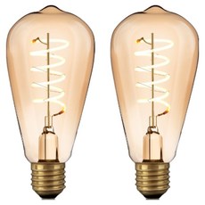 cityo LED 復古彈簧燈 ST64, 燈泡色, 2個