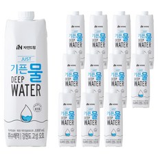 자연드림 JUST기픈물 종이팩, 1L, 12개