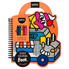 omy 著色 + 貼紙書 YUMMY OMY-CAH14, 混合色, 1個