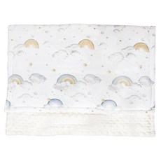 OhBabyLying 荳荳毯 夾棉絨款, 彩虹雲朵