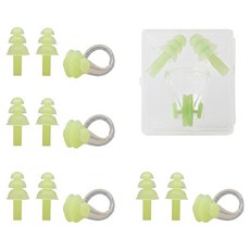 스위모 귀마개 + 코마개 세트, 그린, 5세트