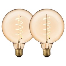 cityo LED 復古彈簧燈 G125, 燈泡色, 2個