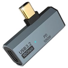 수피 USB 3.2 C타입 10G 2 in 1 T자형 고속데이터 OTG 외장하드 이어폰 충전 동시연결 젠더 실버, GD17, 1개