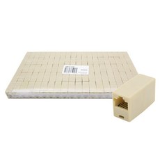 soltop I型網路耦合器 RJ45 8P8C SOLTOP-4101, 象牙白, 100個, 37mm