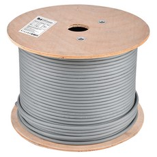 iN NETWORK CAT.7 SSTP CCA芯線 製作專用 網路線 捲筒式 IN-7SC300G, 灰色, 1個, 300m