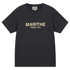 MaritheFrancoisGirbaud 男女通用 REGULAR LOGO T恤, 炭灰色