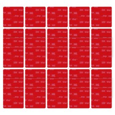 브이에이치비 3M 초강력 아크릴폼 사각형 투명 양면테이프 45 x 45 mm, 35개