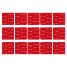 3M VHB 3M 超強力壓克力泡棉方形透明雙面膠帶 45 x 45 mm, 15個