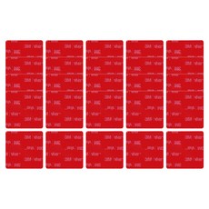 브이에이치비 3M 초강력 아크릴폼 사각형 투명 양면테이프 45 x 45 mm, 25개