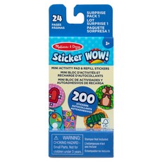 Melissa&Doug 瑪莉莎 Wow! 迷你遊戲墊與補充包貼紙 SM6075137, 混合色, 1個