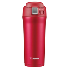 ZOJIRUSHI 象印 廣口不鏽鋼真空保溫保冷杯 SM-YAF48, 紅色 RA, 1個, 480ml