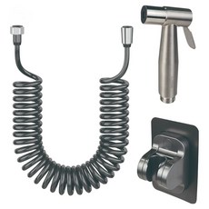 韓國 BK 噴槍 + 黏貼式掛鉤 + 彈簧軟管 5m 夏洛特63 SUS 304, 單一顏色, 1個