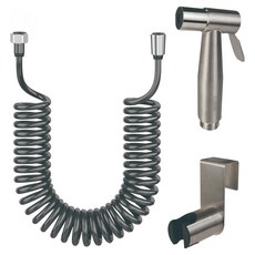 BATHROOM KNOWLEDGE 噴槍 + 掛式掛架 + 彈簧軟管 5m 夏洛特59 SUS 304, 單一顏色, 1個