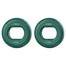 히즈플랜 멀티 듀얼 실리콘 악력기, 그린, 2개 그린, 2개