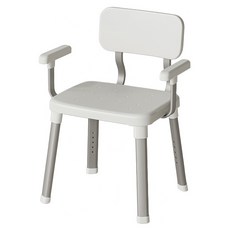 康逸 輕巧可調高防滑浴椅 F075, 白色