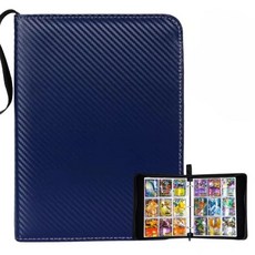 BenF 大容量 900張 遊戲小卡 活頁夾 收藏冊, 海軍藍, 1個
