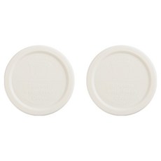 WECK 玻璃容器矽膠蓋, 椰奶白, 2個