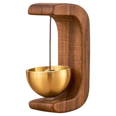 Labovia 磁吸式高級木紋玄關通知磁鐵黏貼式門鈴 類型 1, 金色