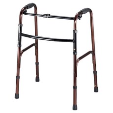 康逸 可摺疊鋁合金雙護助行器 標準型 E032 咖啡色, 1個