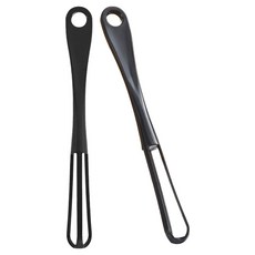 casa life 迷你打蛋棒 1.6 x 16 cm, 黑色, 2個