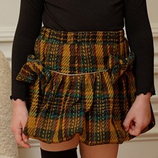 Noel D Emma 兒童格紋俱樂部短裙